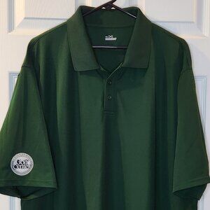 Men's XXL Green Under Armour Polo with Embroider Traverse City Golf Center logo